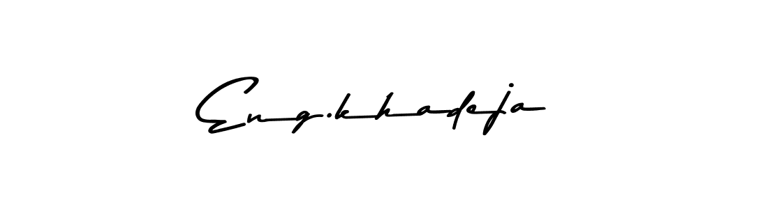 The best way (Asem Kandis PERSONAL USE) to make a short signature is to pick only two or three words in your name. The name Eng.khadeja include a total of six letters. For converting this name. Eng.khadeja signature style 9 images and pictures png