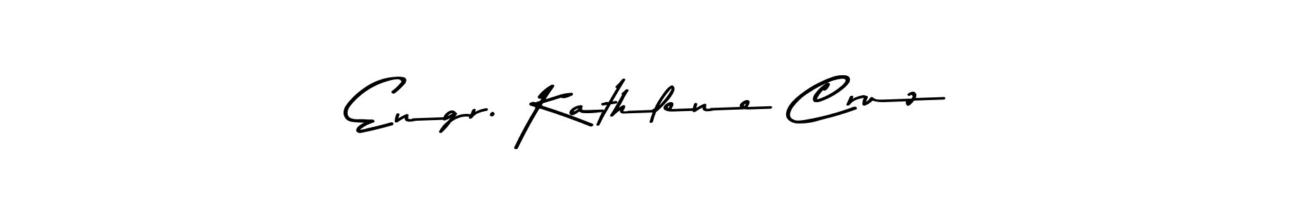 How to make Engr. Kathlene Cruz name signature. Use Asem Kandis PERSONAL USE style for creating short signs online. This is the latest handwritten sign. Engr. Kathlene Cruz signature style 9 images and pictures png