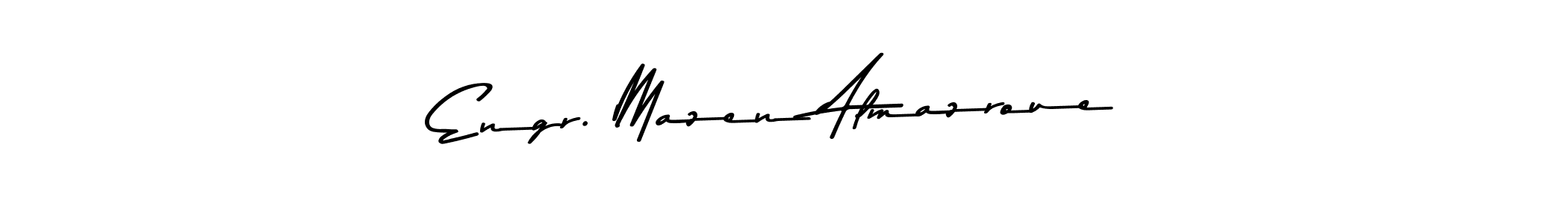 Make a beautiful signature design for name Engr. Mazen Almazroue. Use this online signature maker to create a handwritten signature for free. Engr. Mazen Almazroue signature style 9 images and pictures png