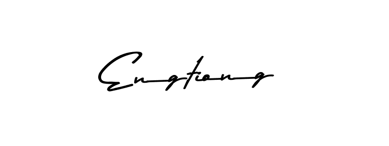 Make a beautiful signature design for name Engtiong. With this signature (Asem Kandis PERSONAL USE) style, you can create a handwritten signature for free. Engtiong signature style 9 images and pictures png