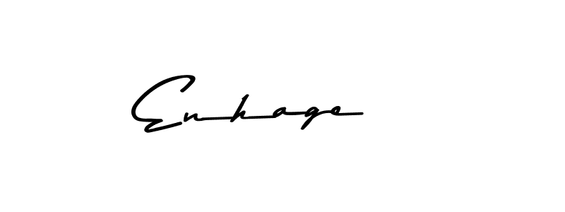 Enhage   stylish signature style. Best Handwritten Sign (Asem Kandis PERSONAL USE) for my name. Handwritten Signature Collection Ideas for my name Enhage  . Enhage   signature style 9 images and pictures png