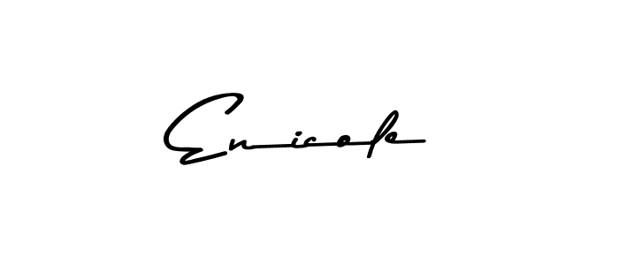 You should practise on your own different ways (Asem Kandis PERSONAL USE) to write your name (Enicole) in signature. don't let someone else do it for you. Enicole signature style 9 images and pictures png
