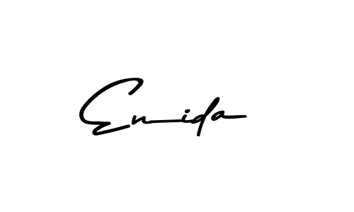 Use a signature maker to create a handwritten signature online. With this signature software, you can design (Asem Kandis PERSONAL USE) your own signature for name Enida. Enida signature style 9 images and pictures png