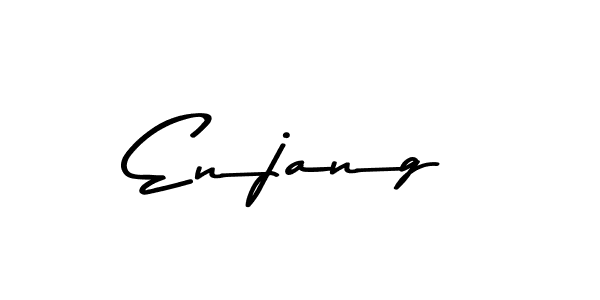 Use a signature maker to create a handwritten signature online. With this signature software, you can design (Asem Kandis PERSONAL USE) your own signature for name Enjang. Enjang signature style 9 images and pictures png