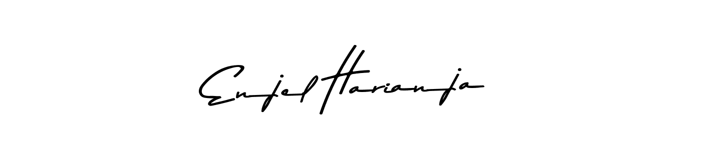 Make a beautiful signature design for name Enjel Harianja. With this signature (Asem Kandis PERSONAL USE) style, you can create a handwritten signature for free. Enjel Harianja signature style 9 images and pictures png