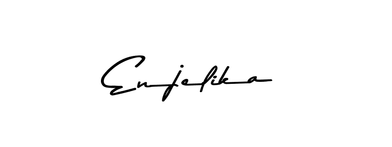 Enjelika stylish signature style. Best Handwritten Sign (Asem Kandis PERSONAL USE) for my name. Handwritten Signature Collection Ideas for my name Enjelika. Enjelika signature style 9 images and pictures png