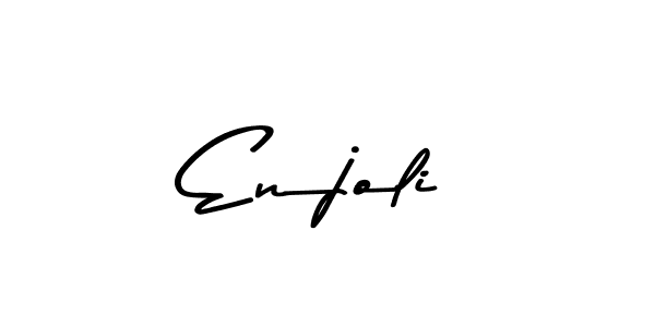 Similarly Asem Kandis PERSONAL USE is the best handwritten signature design. Signature creator online .You can use it as an online autograph creator for name Enjoli. Enjoli signature style 9 images and pictures png