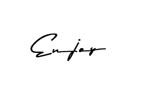 Also You can easily find your signature by using the search form. We will create Enjoy name handwritten signature images for you free of cost using Asem Kandis PERSONAL USE sign style. Enjoy signature style 9 images and pictures png