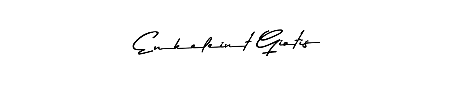 Create a beautiful signature design for name Enkeleint Giotis. With this signature (Asem Kandis PERSONAL USE) fonts, you can make a handwritten signature for free. Enkeleint Giotis signature style 9 images and pictures png