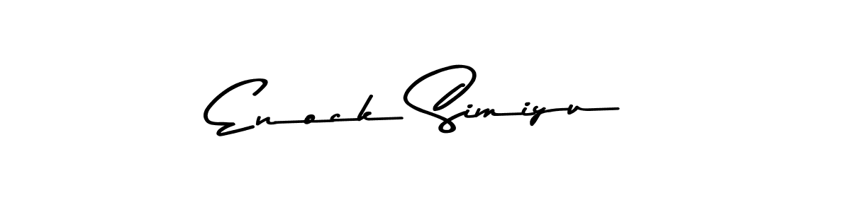 How to make Enock Simiyu signature? Asem Kandis PERSONAL USE is a professional autograph style. Create handwritten signature for Enock Simiyu name. Enock Simiyu signature style 9 images and pictures png