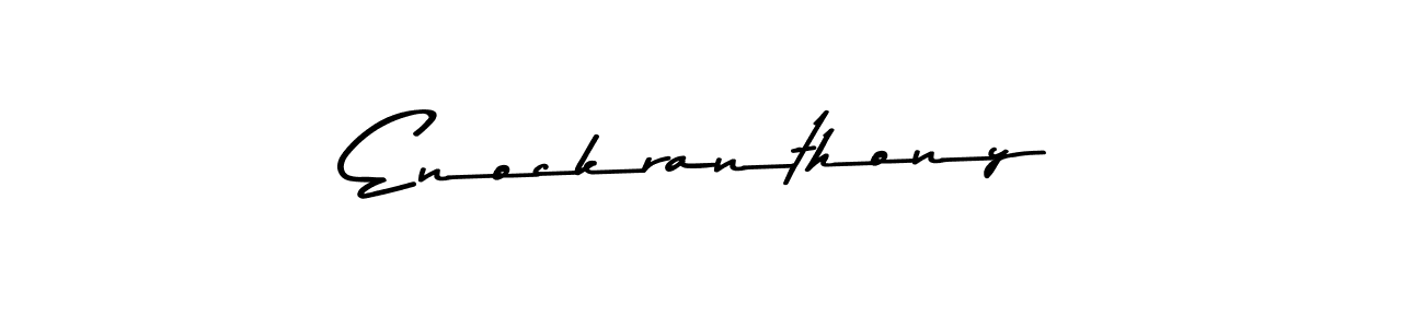 Create a beautiful signature design for name Enockranthony. With this signature (Asem Kandis PERSONAL USE) fonts, you can make a handwritten signature for free. Enockranthony signature style 9 images and pictures png