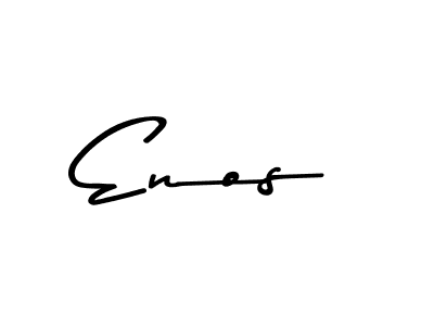 This is the best signature style for the Enos name. Also you like these signature font (Asem Kandis PERSONAL USE). Mix name signature. Enos signature style 9 images and pictures png