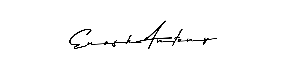 Make a beautiful signature design for name Enosh Antony. Use this online signature maker to create a handwritten signature for free. Enosh Antony signature style 9 images and pictures png