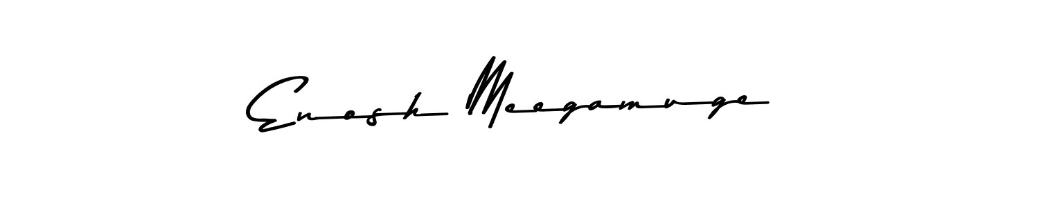 Asem Kandis PERSONAL USE is a professional signature style that is perfect for those who want to add a touch of class to their signature. It is also a great choice for those who want to make their signature more unique. Get Enosh Meegamuge name to fancy signature for free. Enosh Meegamuge signature style 9 images and pictures png