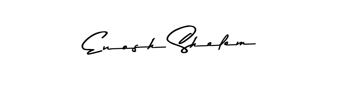Use a signature maker to create a handwritten signature online. With this signature software, you can design (Asem Kandis PERSONAL USE) your own signature for name Enosh Shelem. Enosh Shelem signature style 9 images and pictures png