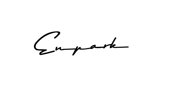 How to make Enpark name signature. Use Asem Kandis PERSONAL USE style for creating short signs online. This is the latest handwritten sign. Enpark signature style 9 images and pictures png