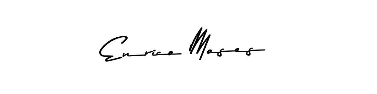How to make Enrico Moses name signature. Use Asem Kandis PERSONAL USE style for creating short signs online. This is the latest handwritten sign. Enrico Moses signature style 9 images and pictures png