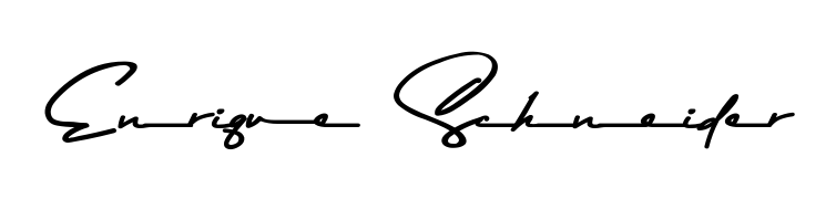 Get inspired by this graceful Asem Kandis PERSONAL USE signature style for name Enrique  Schneider. Smooth loops and balanced proportions for everyday use. Enrique  Schneider signature style 9 images and pictures png