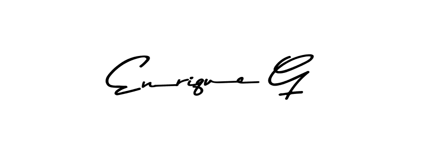 Enrique G stylish signature style. Best Handwritten Sign (Asem Kandis PERSONAL USE) for my name. Handwritten Signature Collection Ideas for my name Enrique G. Enrique G signature style 9 images and pictures png