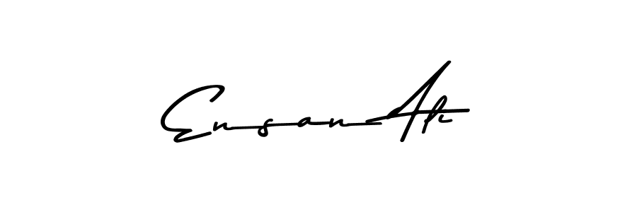 How to make Ensan Ali name signature. Use Asem Kandis PERSONAL USE style for creating short signs online. This is the latest handwritten sign. Ensan Ali signature style 9 images and pictures png