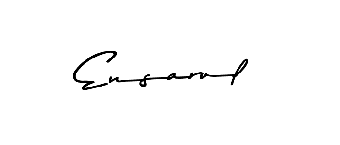 Also we have Ensarul name is the best signature style. Create professional handwritten signature collection using Asem Kandis PERSONAL USE autograph style. Ensarul signature style 9 images and pictures png