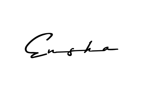 The best way (Asem Kandis PERSONAL USE) to make a short signature is to pick only two or three words in your name. The name Ensha include a total of six letters. For converting this name. Ensha signature style 9 images and pictures png