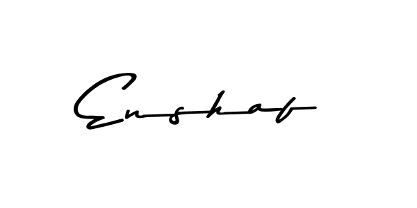 How to make Enshaf name signature. Use Asem Kandis PERSONAL USE style for creating short signs online. This is the latest handwritten sign. Enshaf signature style 9 images and pictures png