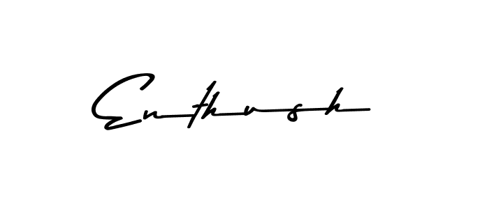 How to Draw Enthush signature style? Asem Kandis PERSONAL USE is a latest design signature styles for name Enthush. Enthush signature style 9 images and pictures png