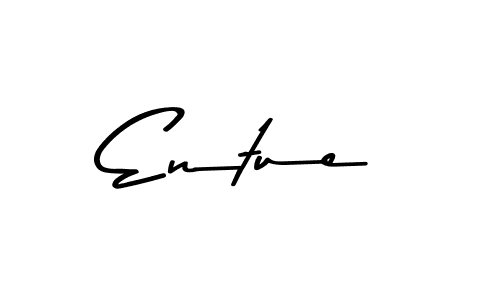 Make a beautiful signature design for name Entue. With this signature (Asem Kandis PERSONAL USE) style, you can create a handwritten signature for free. Entue signature style 9 images and pictures png