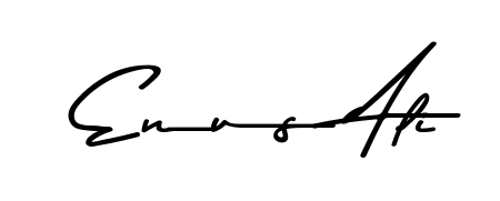 Create your official email sign-off with Enus Ali name in Asem Kandis PERSONAL USE style. Crisp, clean, and perfectly legible across all screens. Enus Ali signature style 9 images and pictures png