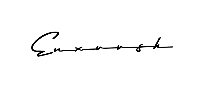 How to make Enxuush name signature. Use Asem Kandis PERSONAL USE style for creating short signs online. This is the latest handwritten sign. Enxuush signature style 9 images and pictures png