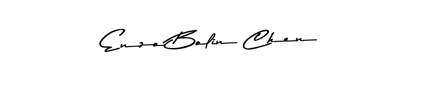 Use a signature maker to create a handwritten signature online. With this signature software, you can design (Asem Kandis PERSONAL USE) your own signature for name Enzo Bolin Chen. Enzo Bolin Chen signature style 9 images and pictures png