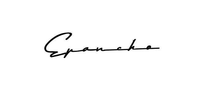 Asem Kandis PERSONAL USE is a professional signature style that is perfect for those who want to add a touch of class to their signature. It is also a great choice for those who want to make their signature more unique. Get Epancho name to fancy signature for free. Epancho signature style 9 images and pictures png