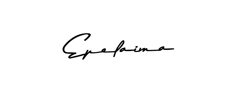 How to make Epelaima name signature. Use Asem Kandis PERSONAL USE style for creating short signs online. This is the latest handwritten sign. Epelaima signature style 9 images and pictures png