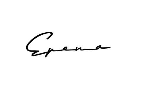 Create a beautiful signature design for name Epena. With this signature (Asem Kandis PERSONAL USE) fonts, you can make a handwritten signature for free. Epena signature style 9 images and pictures png