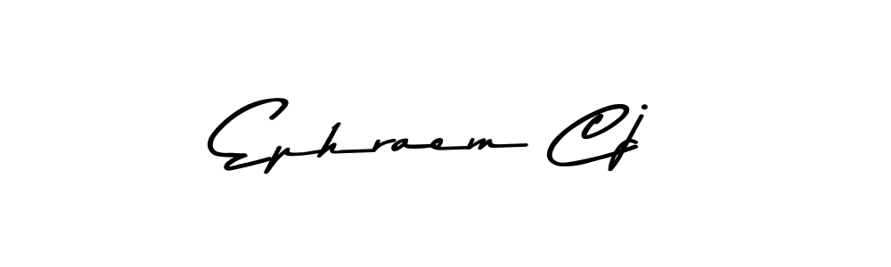 Design your own signature with our free online signature maker. With this signature software, you can create a handwritten (Asem Kandis PERSONAL USE) signature for name Ephraem Cj. Ephraem Cj signature style 9 images and pictures png