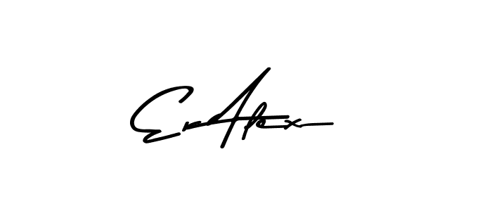 Create a beautiful signature design for name Er Alex. With this signature (Asem Kandis PERSONAL USE) fonts, you can make a handwritten signature for free. Er Alex signature style 9 images and pictures png