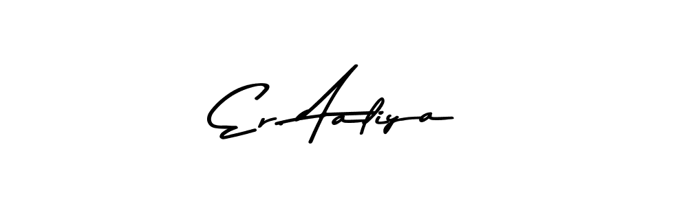 Make a beautiful signature design for name Er. Aaliya. With this signature (Asem Kandis PERSONAL USE) style, you can create a handwritten signature for free. Er. Aaliya signature style 9 images and pictures png