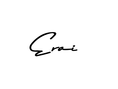 How to make Erai name signature. Use Asem Kandis PERSONAL USE style for creating short signs online. This is the latest handwritten sign. Erai signature style 9 images and pictures png
