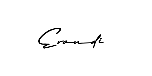 Use a signature maker to create a handwritten signature online. With this signature software, you can design (Asem Kandis PERSONAL USE) your own signature for name Erandi. Erandi signature style 9 images and pictures png