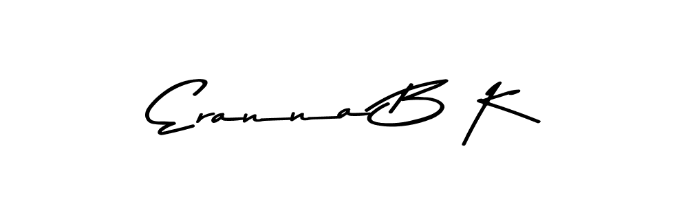 Asem Kandis PERSONAL USE is a professional signature style that is perfect for those who want to add a touch of class to their signature. It is also a great choice for those who want to make their signature more unique. Get Eranna B K name to fancy signature for free. Eranna B K signature style 9 images and pictures png