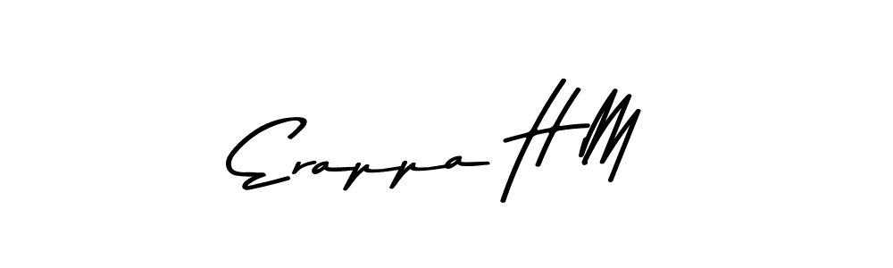 The best way (Asem Kandis PERSONAL USE) to make a short signature is to pick only two or three words in your name. The name Erappa H M include a total of six letters. For converting this name. Erappa H M signature style 9 images and pictures png