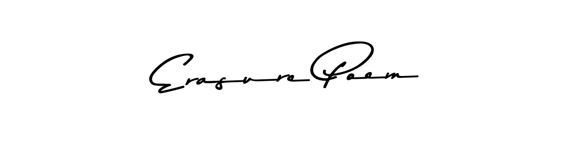You can use this online signature creator to create a handwritten signature for the name Erasure Poem. This is the best online autograph maker. Erasure Poem signature style 9 images and pictures png