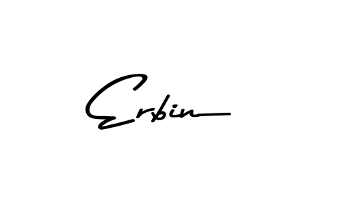 Make a beautiful signature design for name Erbin. With this signature (Asem Kandis PERSONAL USE) style, you can create a handwritten signature for free. Erbin signature style 9 images and pictures png