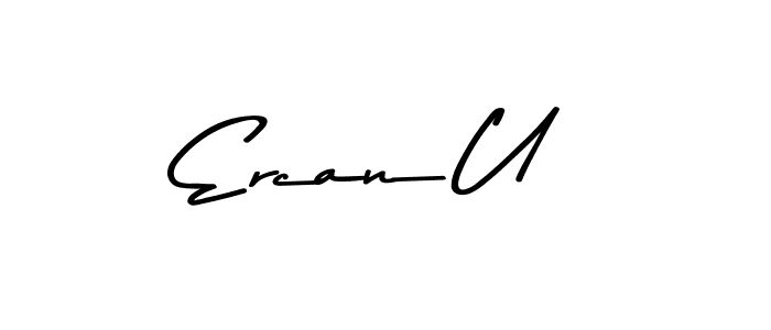 Asem Kandis PERSONAL USE is a professional signature style that is perfect for those who want to add a touch of class to their signature. It is also a great choice for those who want to make their signature more unique. Get Ercan U name to fancy signature for free. Ercan U signature style 9 images and pictures png