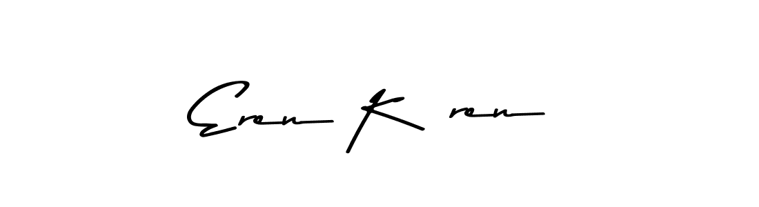 How to make Eren Küren name signature. Use Asem Kandis PERSONAL USE style for creating short signs online. This is the latest handwritten sign. Eren Küren signature style 9 images and pictures png