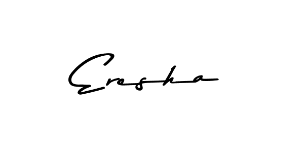 if you are searching for the best signature style for your name Eresha. so please give up your signature search. here we have designed multiple signature styles  using Asem Kandis PERSONAL USE. Eresha signature style 9 images and pictures png