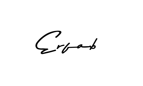 It looks lik you need a new signature style for name Erfab. Design unique handwritten (Asem Kandis PERSONAL USE) signature with our free signature maker in just a few clicks. Erfab signature style 9 images and pictures png
