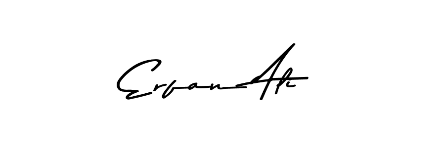 Make a beautiful signature design for name Erfan Ali. With this signature (Asem Kandis PERSONAL USE) style, you can create a handwritten signature for free. Erfan Ali signature style 9 images and pictures png