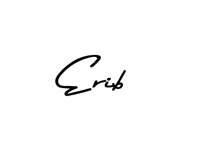 Make a beautiful signature design for name Erib. With this signature (Asem Kandis PERSONAL USE) style, you can create a handwritten signature for free. Erib signature style 9 images and pictures png